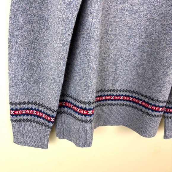 NWT Brooks Brothers Gray Heathered Doft Wool Crew Neck “Ski” Sweater Size XXL - Picture 10 of 15